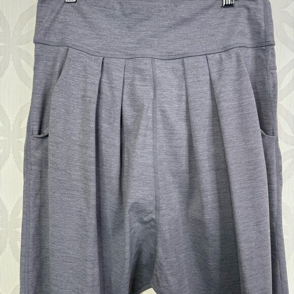 Lululemon Heathered Grey Indigo Happy Hatha Harem Athletica Crop Pants Size 6 - Picture 6 of 10
